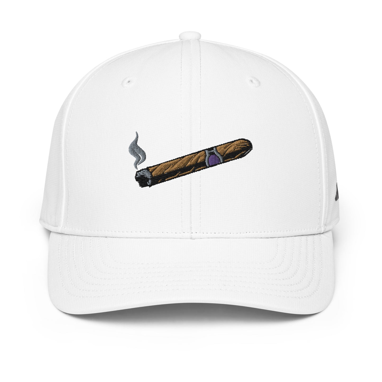 white Adidas Performance Cap front