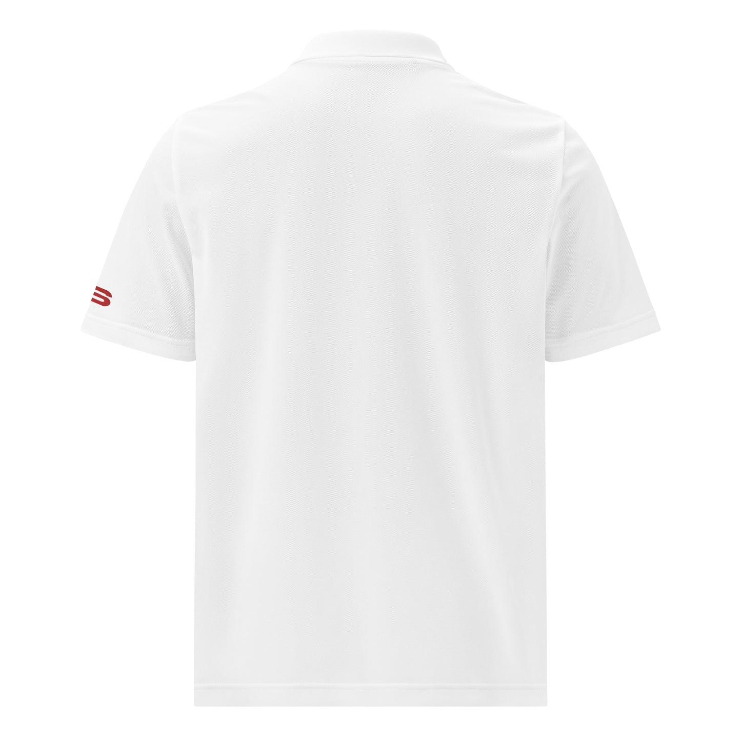 white bulldog polo back