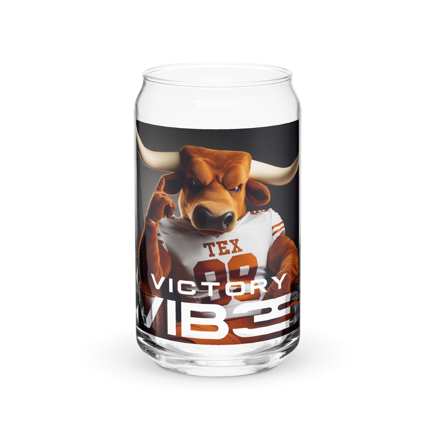 Austin Beer Can-Shaped Glass
