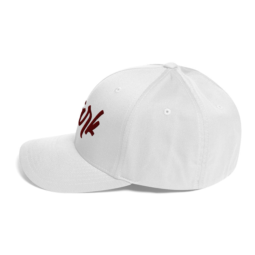 white hat left side