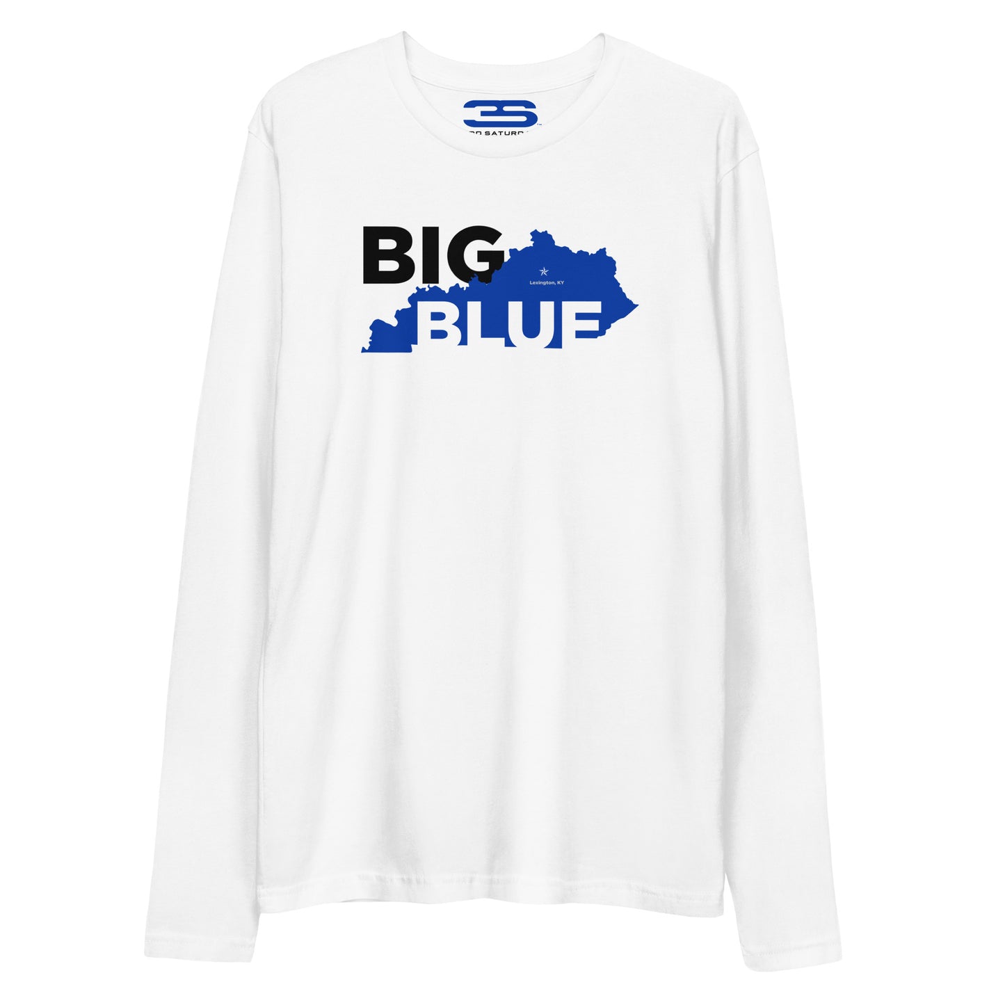 white kentucky long sleeve tee front