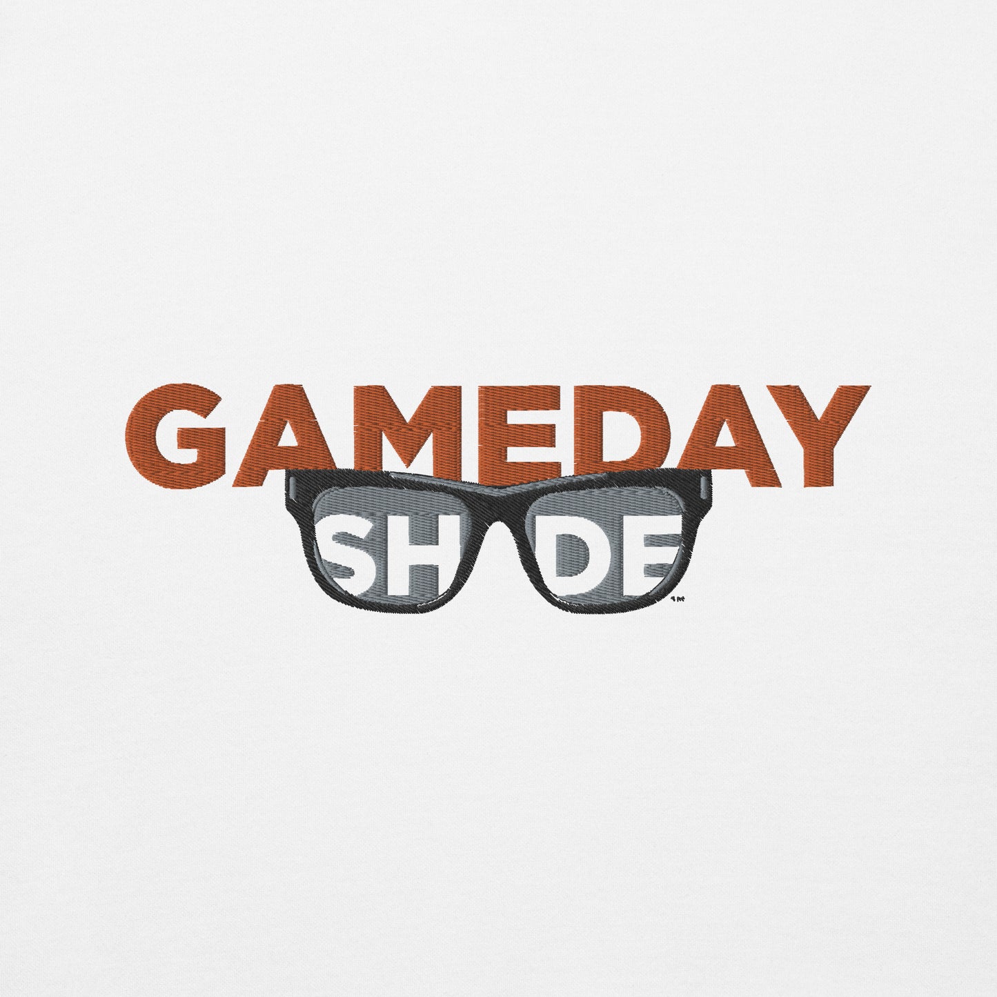 white Gainesville Gameday Shade Embroidered Unisex Hoodie design