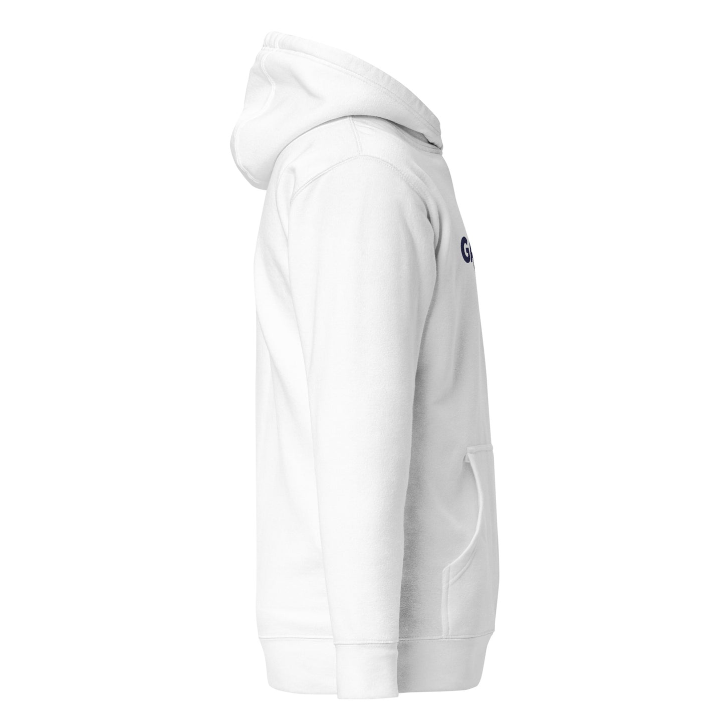 auburn white hoodie right side