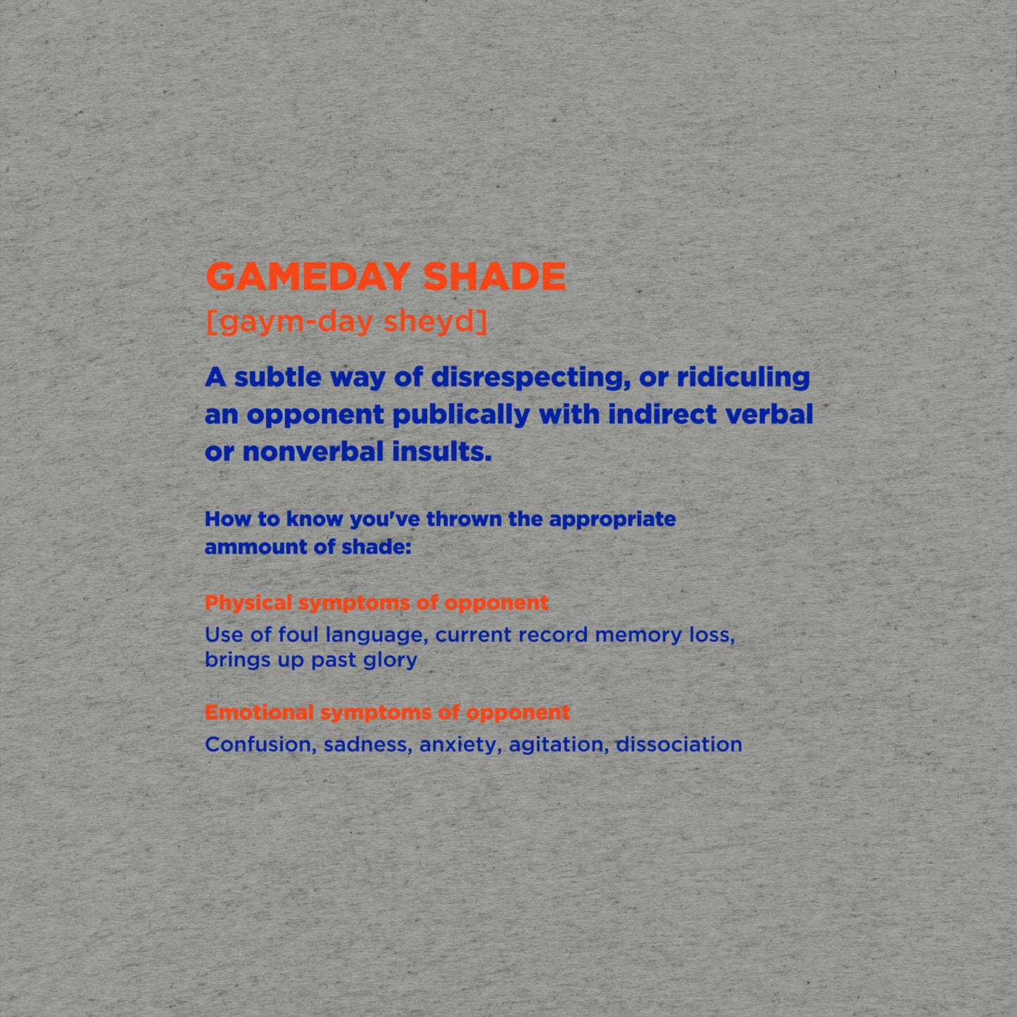 grey florida gameday tee design