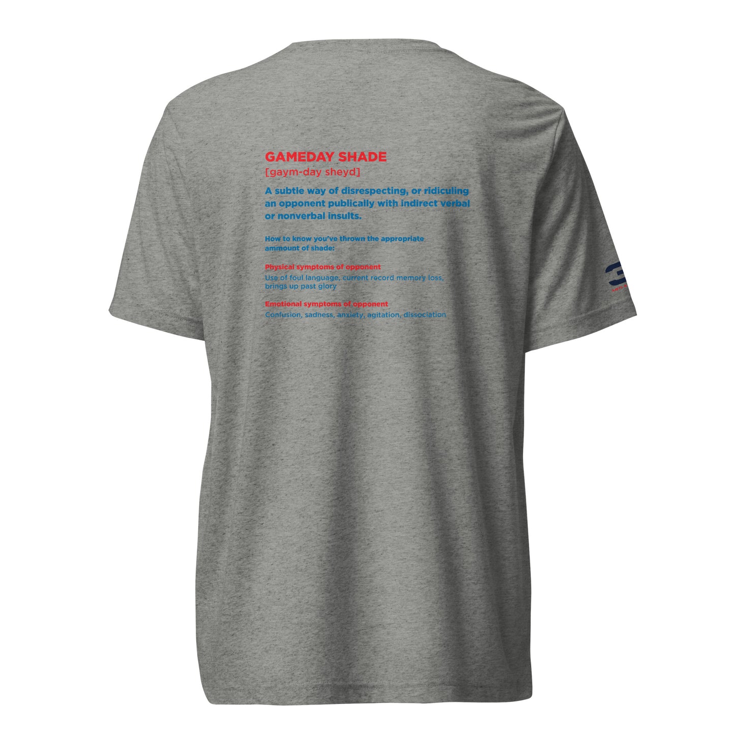 grey Oxford Short Sleeve T-Shirt back