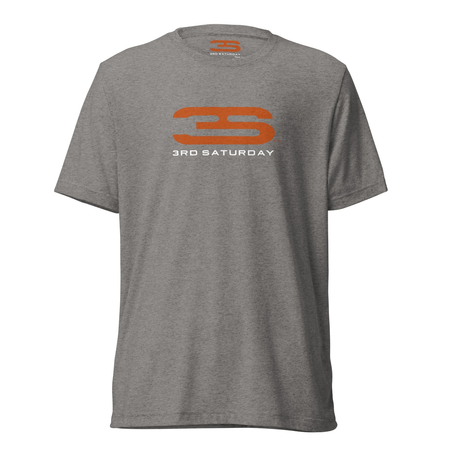 grey Austin Short Sleeve T-Shirt - 3S Logo front