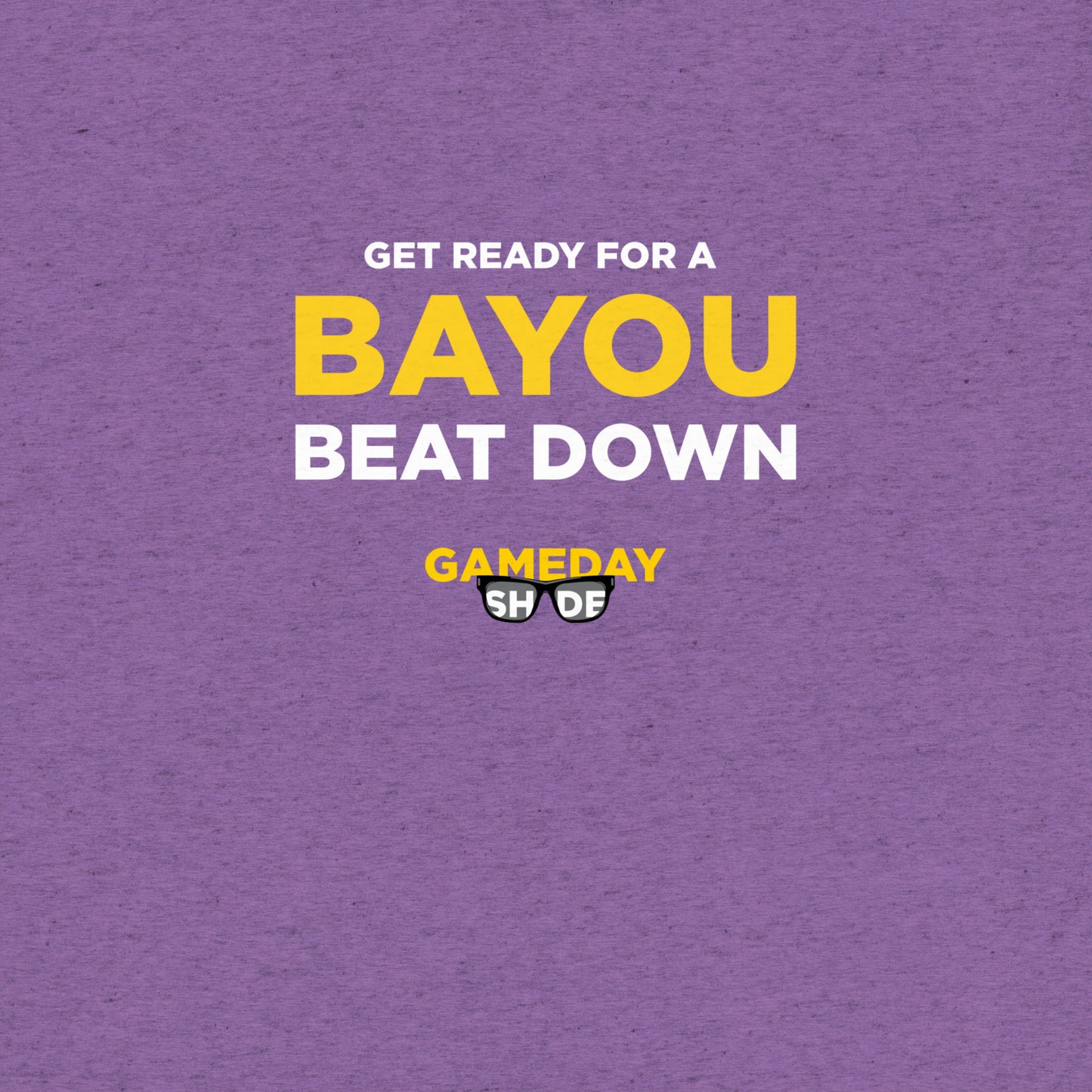 purple T-Shirt - Bayou Beatdown design