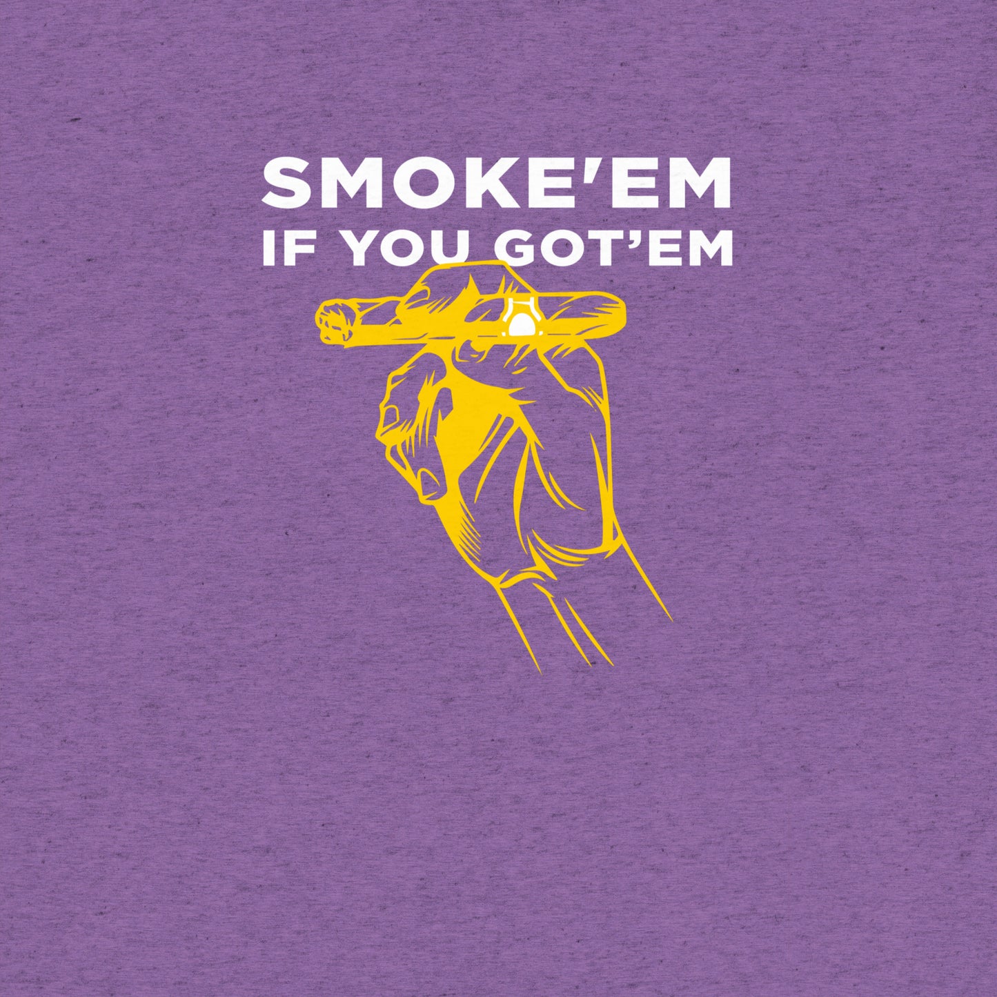 purple tee gold cigar design