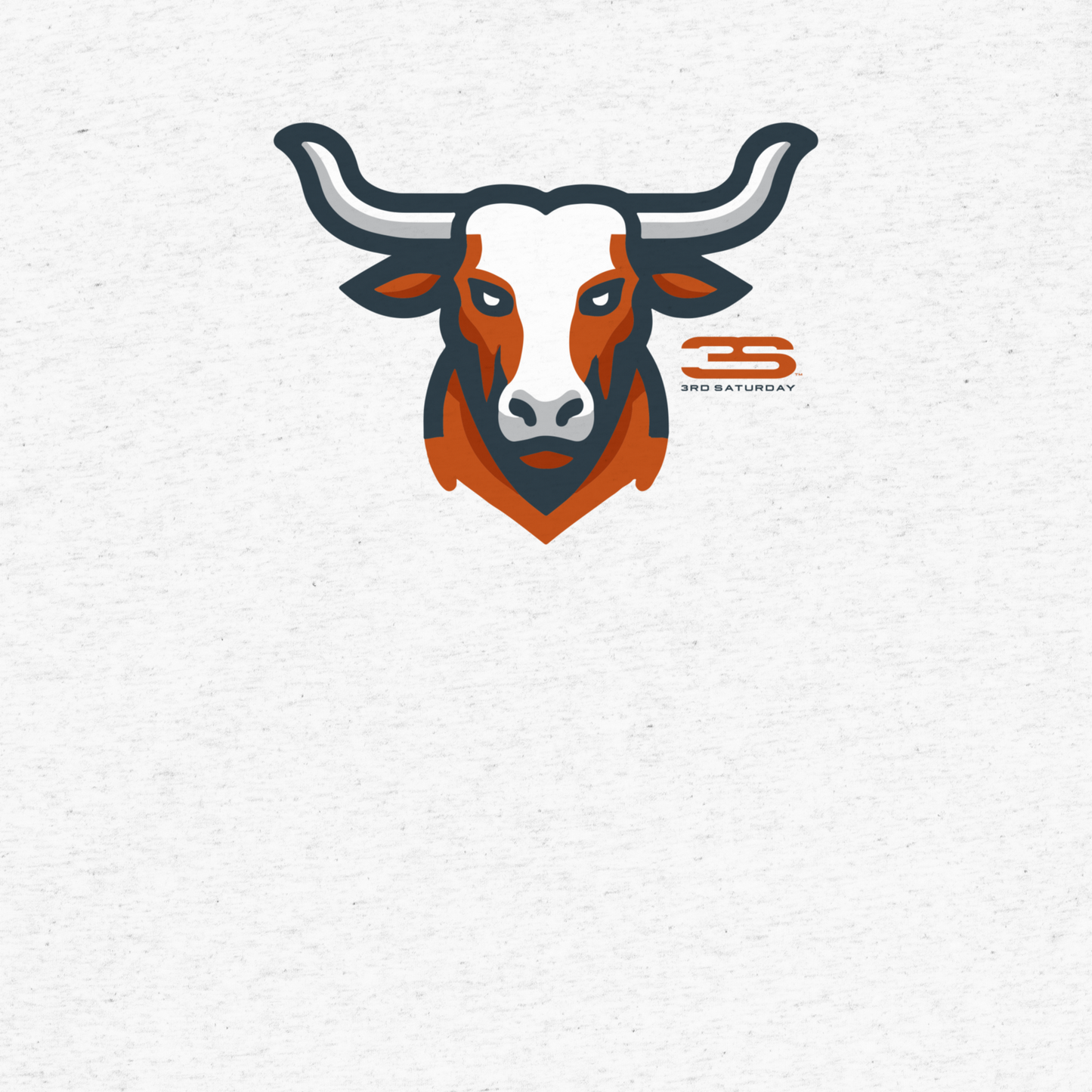 white texas mascot t-shirt design