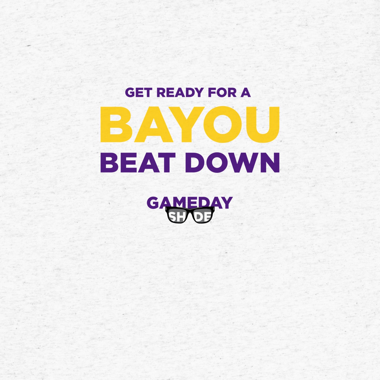white T-Shirt - Bayou Beatdown design