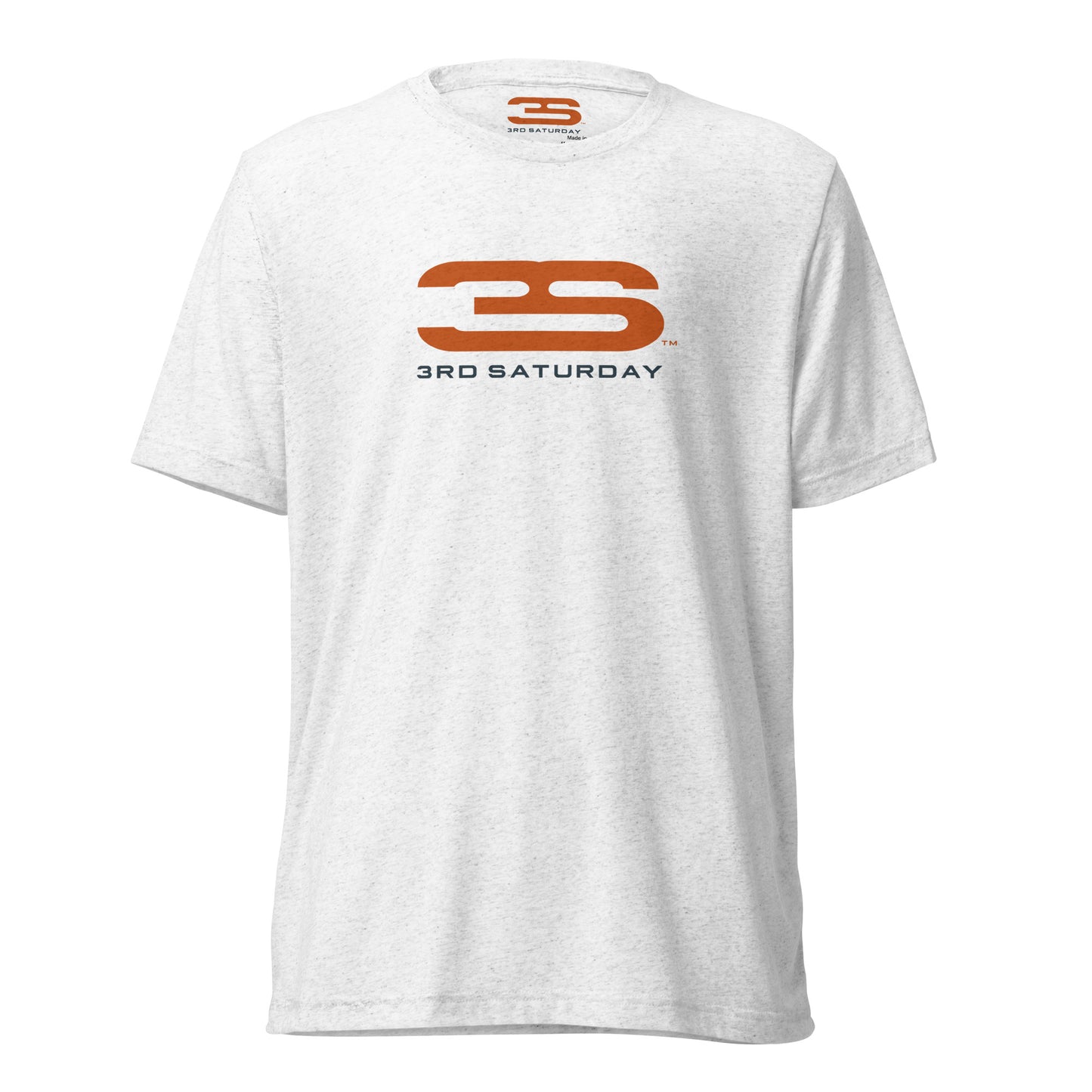 white Austin Short Sleeve T-Shirt - 3S Logo front