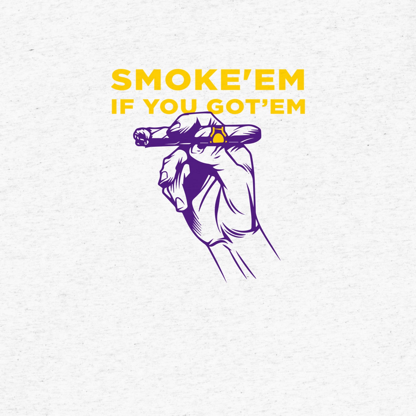 white cigar tee design