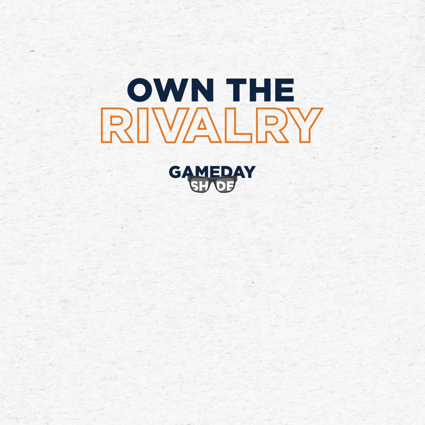 white Auburn Short Sleeve T-Shirt - Own The Rivalry design