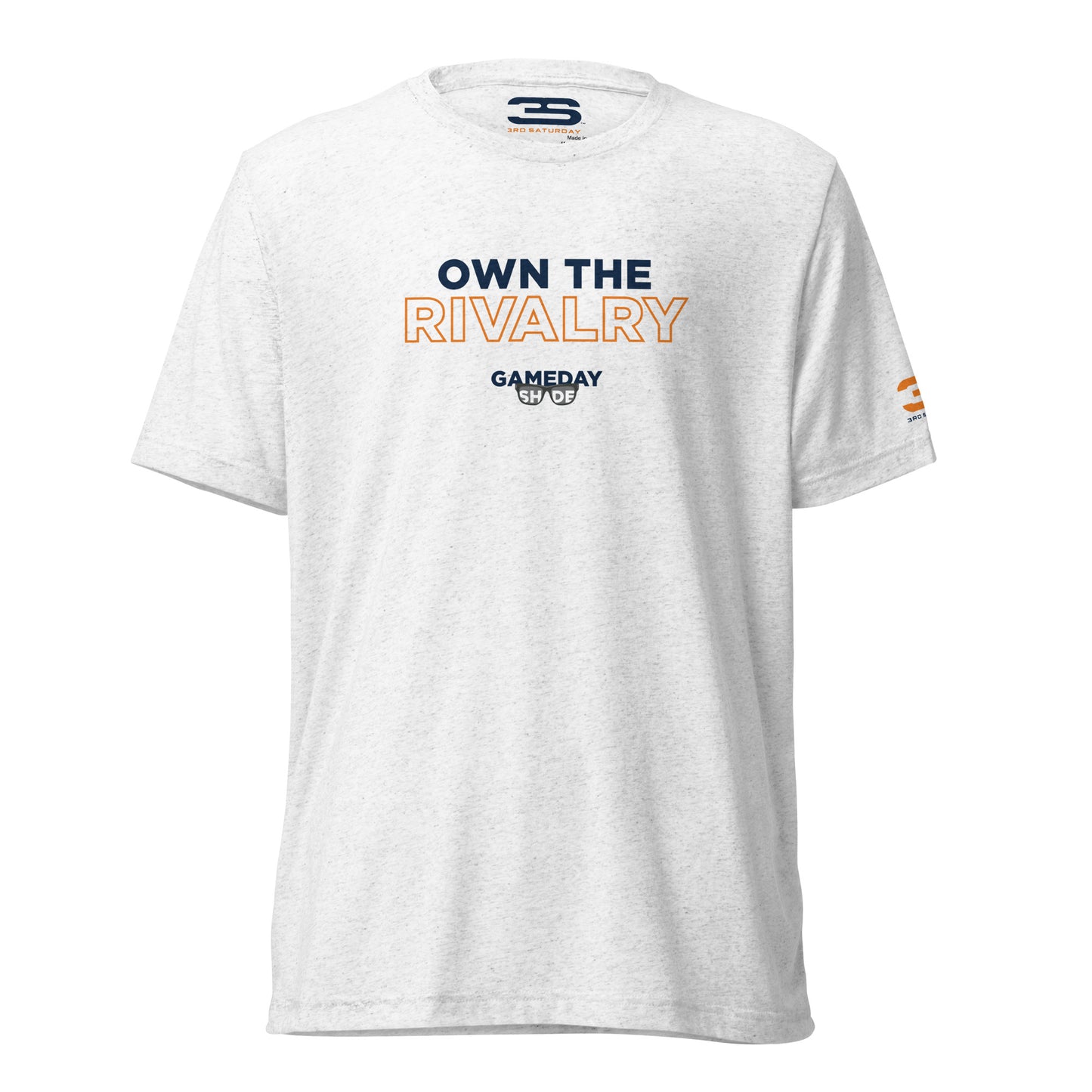 white Auburn Short Sleeve T-Shirt - Own The Rivalry front