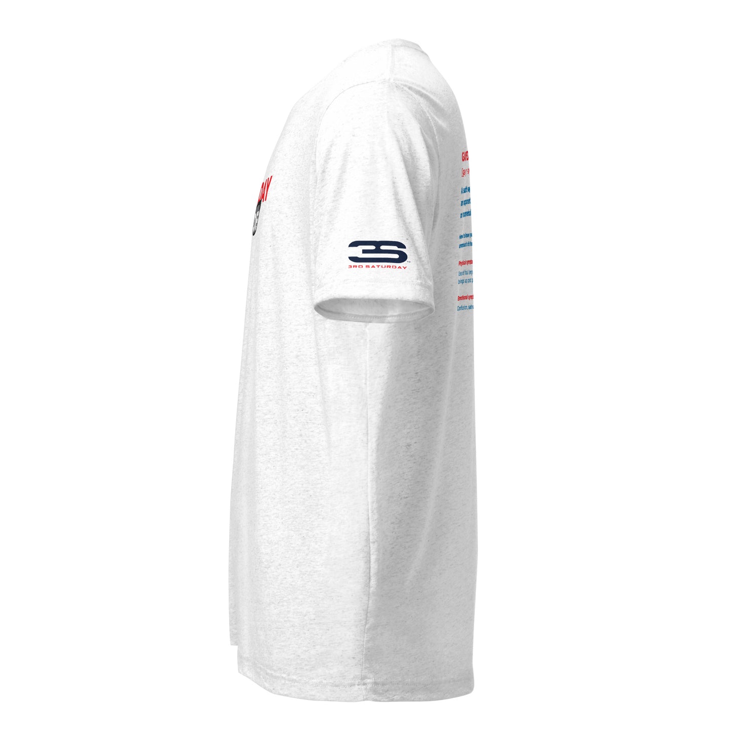 white Oxford Short Sleeve T-Shirt left side