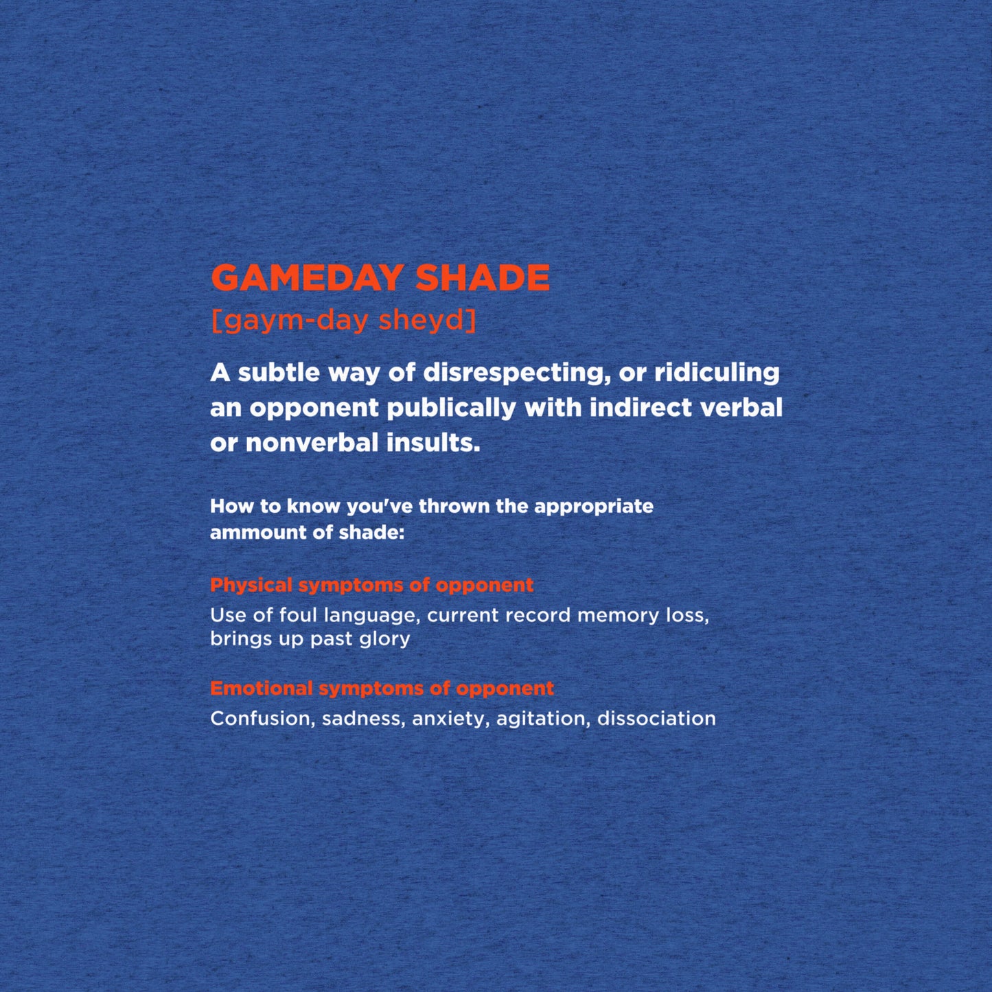 florida gameday tee definition