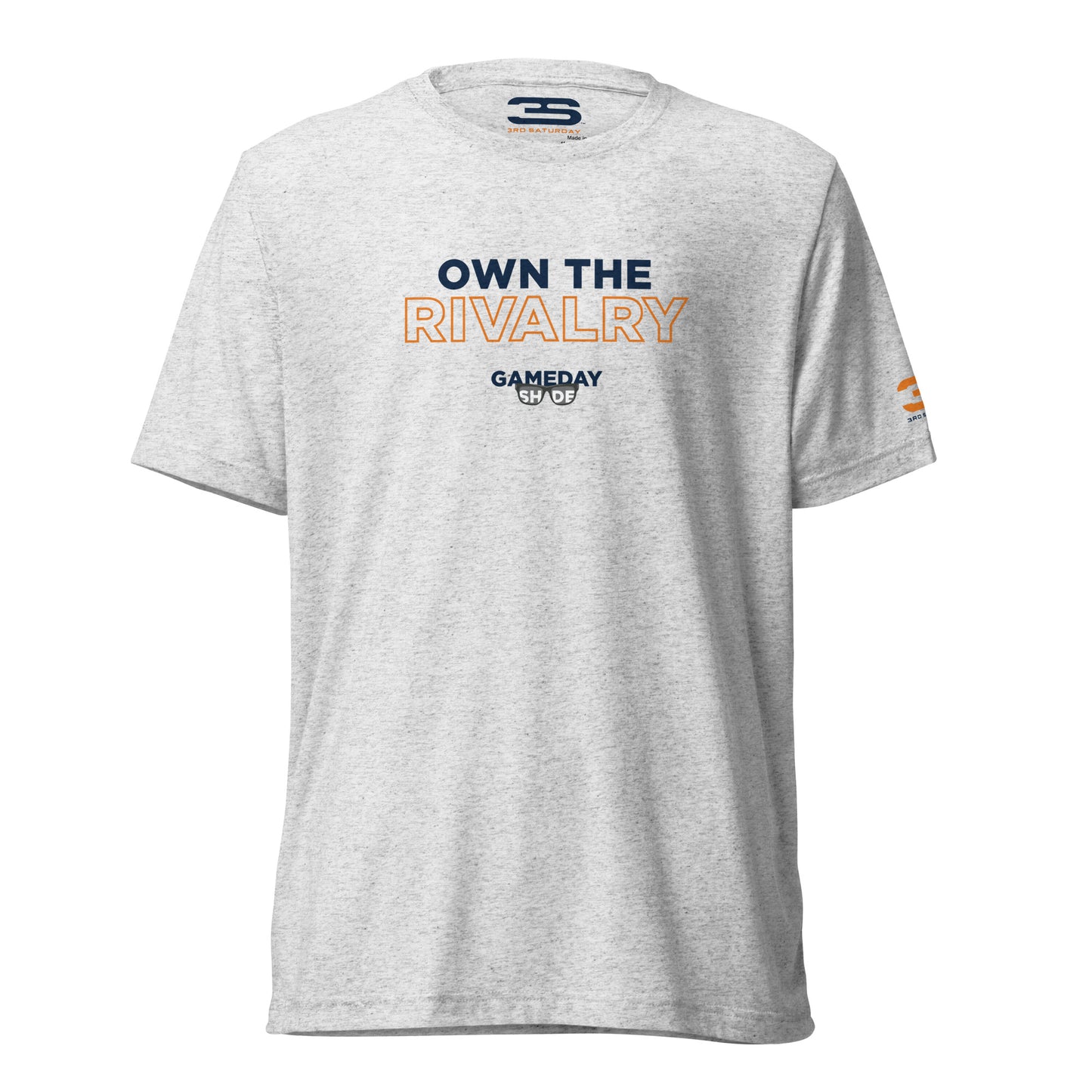 grey Auburn Short Sleeve T-Shirt - Own The Rivalry front