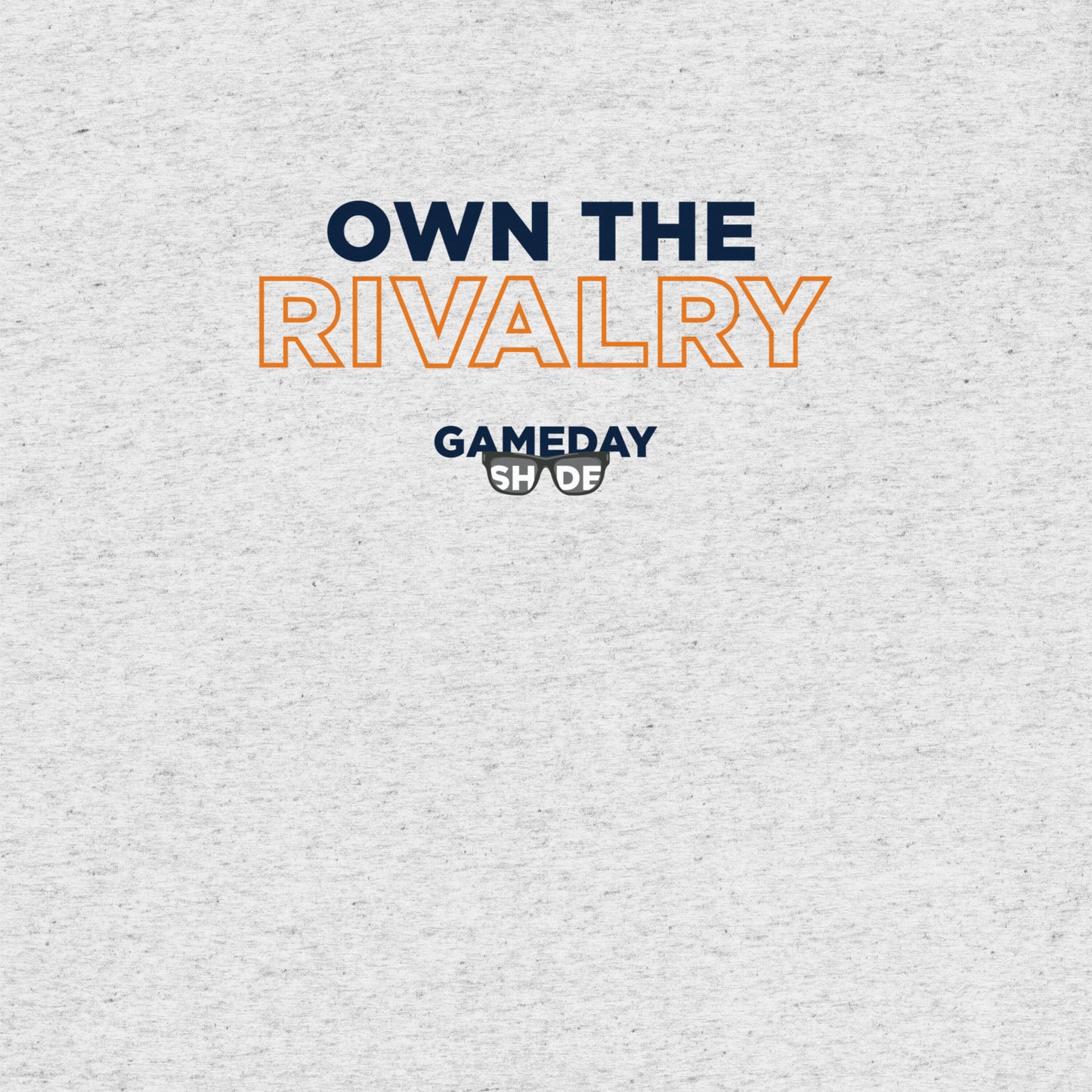 grey Auburn Short Sleeve T-Shirt - Own The Rivalry design