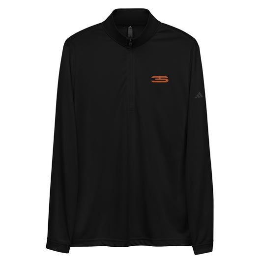 black Austin Adidas Quarter Zip Pullover - 3S Logo