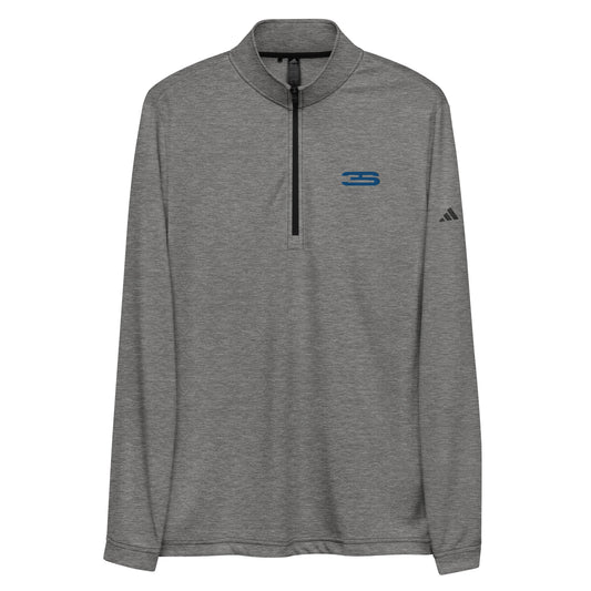 grey Gainesville Adidas Quarter Zip Pullover - 3S Logo