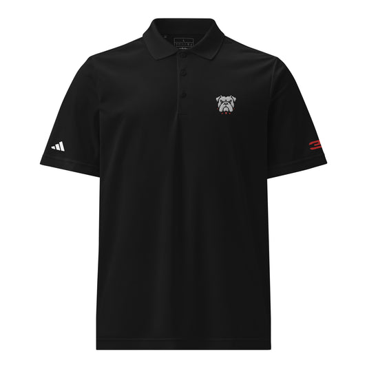 black bulldog polo front