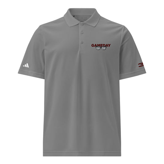 grey Starkville Adidas Sport Polo front