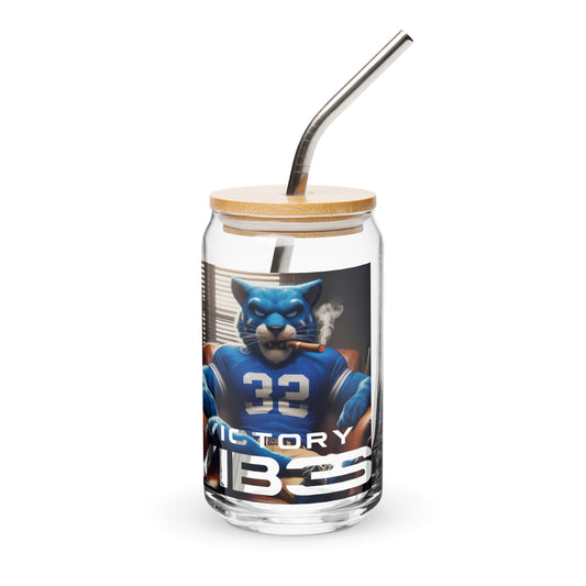 Lexington Wildcat Beer Can-Shaped Glass