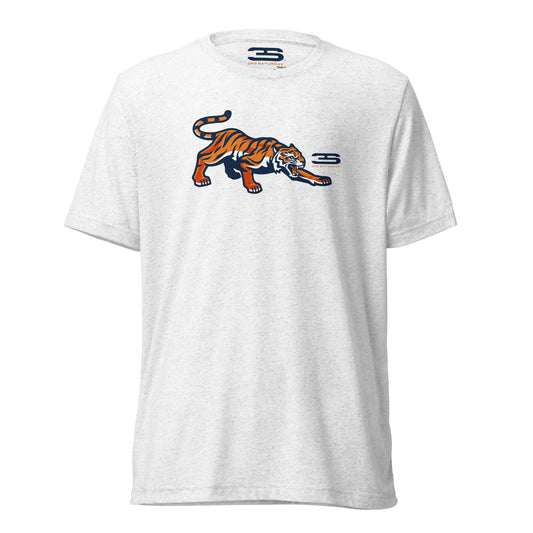 white Auburn Short Sleeve T-Shirt - On The Prowl front