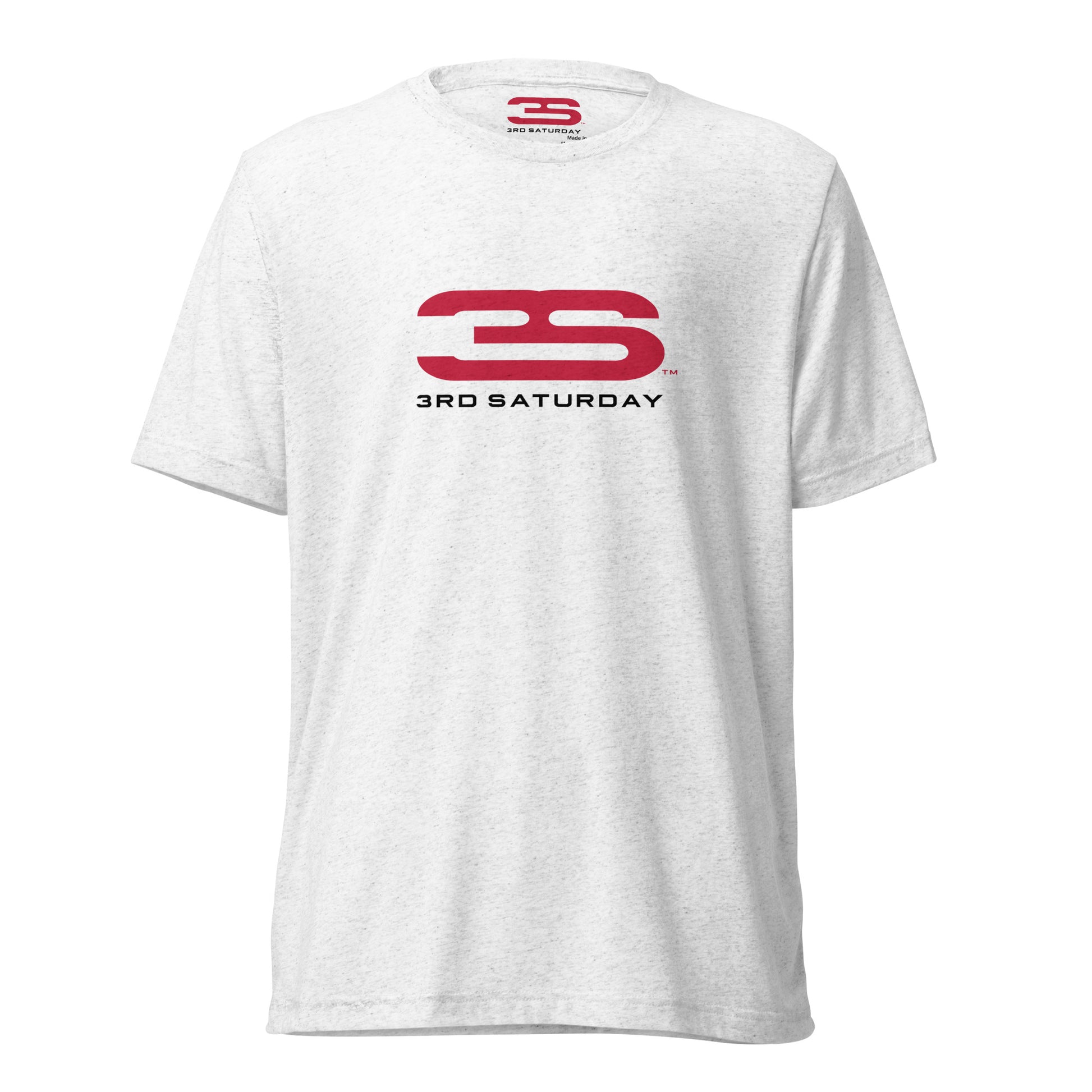 white Fayetteville Short Sleeve T-Shirt - 3S Logo