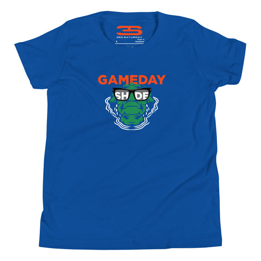 blue Gainesville Gameday Shade Youth Short Sleeve T-Shirt